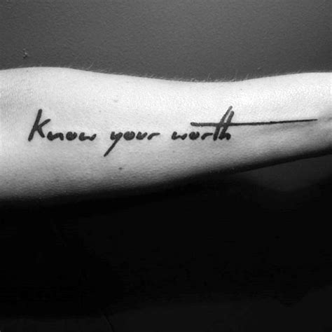 40 Forearm Quote Tattoos For Men Worded Design Ideas