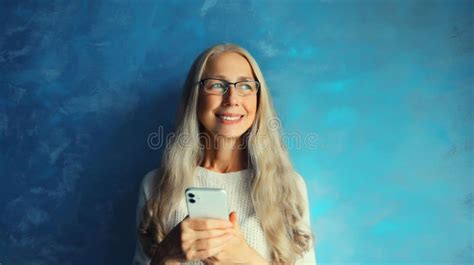 Gray Haired Woman Stock Illustration Illustration Of Glasses 77537340