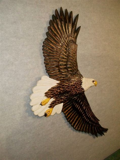 Bald Eagle Wood Carvings For Sale