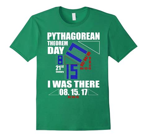 Pythagorean Theorem Day I Was There T Shirt Math Geek Nerd Art Artvinatee
