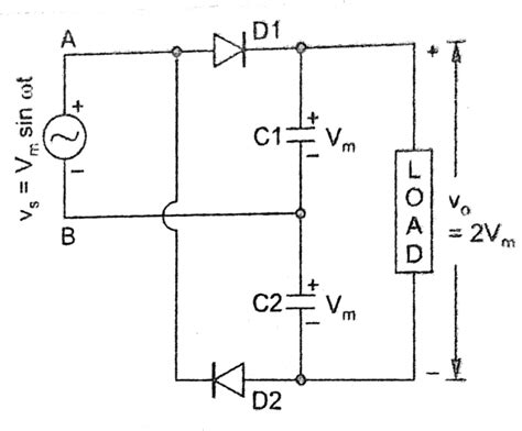 Voltage Multiplier Circuits Doubler Tripler Four Time Voltage