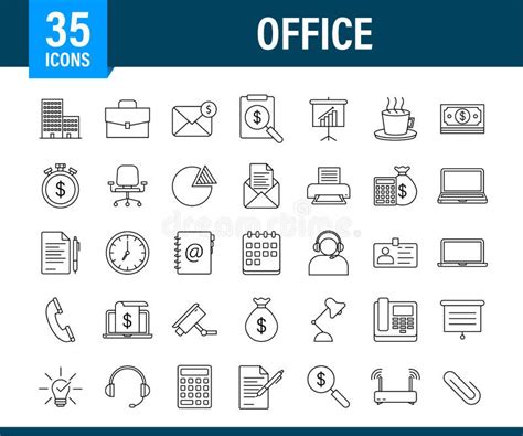 Office Icon Web Icon Set Office Great Design For Any Purposes