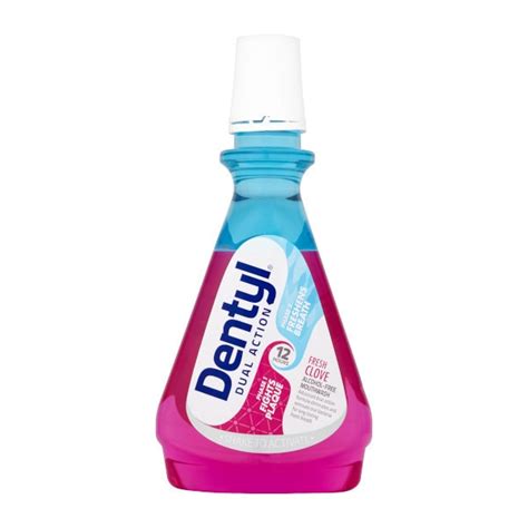 dentyl dual action fresh clove cpc mouthwash 500ml savers health home beauty