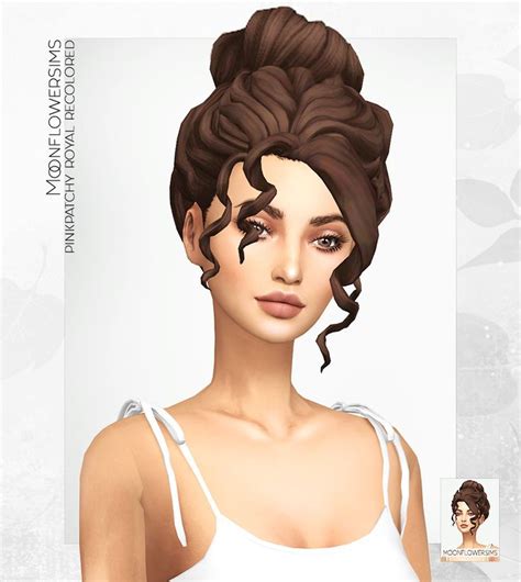 Moonflowersims Maxis Match Hairs Recolored In My 65 Colors Sims