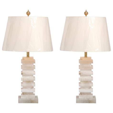 Gorgeous Pair Of Vintage Marble Lamps At 1stdibs