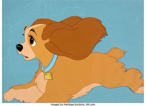 Lady And The Tramp Lady Production Cel Walt Disney 1955 Lot