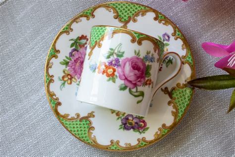 Aynsley Can Shaped Demitasse Cup And Saucer The Teacup Attic