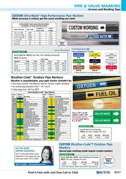 Seton Identification Products Catalogs Safety Products Catalog Arcat