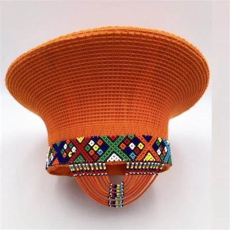 Beaded Zulu Basket Hat Beaded African Hats Beaded Belt