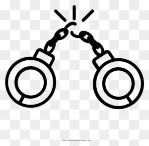 Handcuffs Coloring Page Drawing Free Transparent Png Clipart Images Download