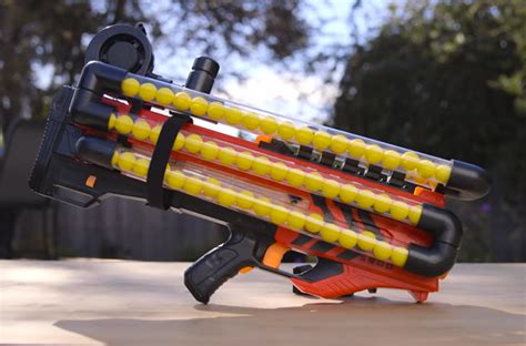 Too much heat can melt or deform your darts, so the. DIY NERF Rival Zeus Rifle108-Ball Magazine: Good Luck Picking Those Up