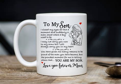 Best gifts to mom from son. Gift For Son Coffee Mug Mother To Son Coffee & Tea Cup | Etsy