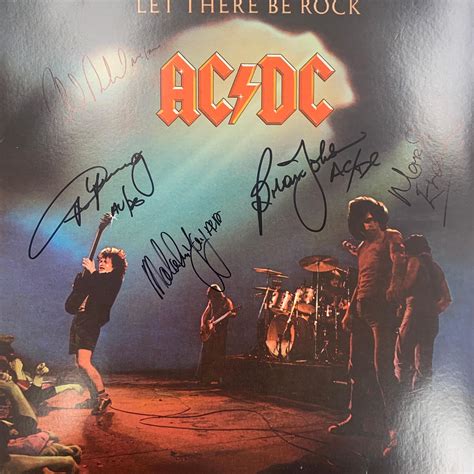 ac dc let there be rock signed album