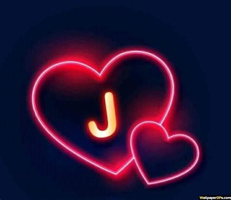 Alphabet) erleichtert das buchstabieren von wörtern (speziell eigennamen . J Name Dp Pics for Whatapp n Facebook with Neon Light Heart Black ...