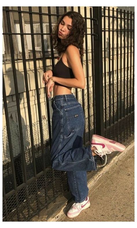 Sale Crop Top And Baggy Jeans In Stock