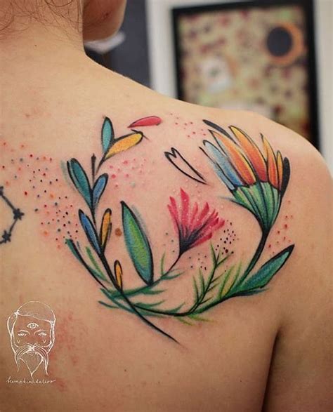 Lucy Hudecova Bumpkin Flower Tattoo Mastectomy Tattoo Tattoos