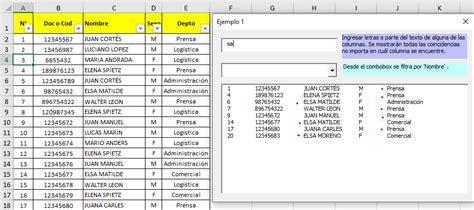 Aplica Excel Filtros dinámicos con VBA utilizando Userform