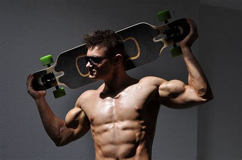 Wallpaper Teejott Men Hunks Muscles Biceps Abs 4 Pack Tanned Sport Athletes Model