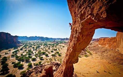 Photography Nature Landscape Rock Climbing Climbing Desert Rock Formation Wallpapers Hd