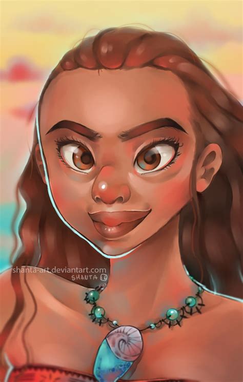 Moana Vaiana Oceania Disney Princess By Shanta Art On Deviantart Disney Princess Moana