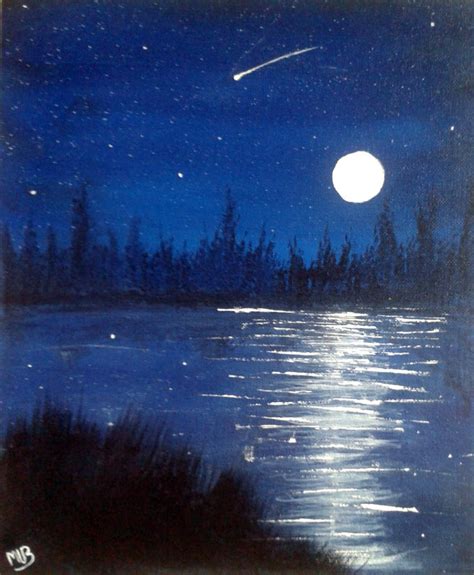 26 Acrylic Easy Night Sky Painting  Paint