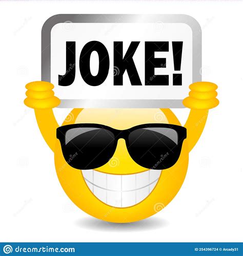 Smiling Emoji With Joke Sign Vector Cartoon Stock Vector Illustration Of Feel Comic
