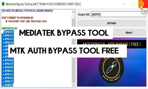 MediaTek Bypass Tool V By MCT New MTK Auth Bypass Tool