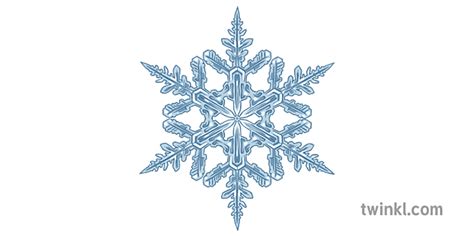 Crystal Snowflake 3 Illustration Twinkl