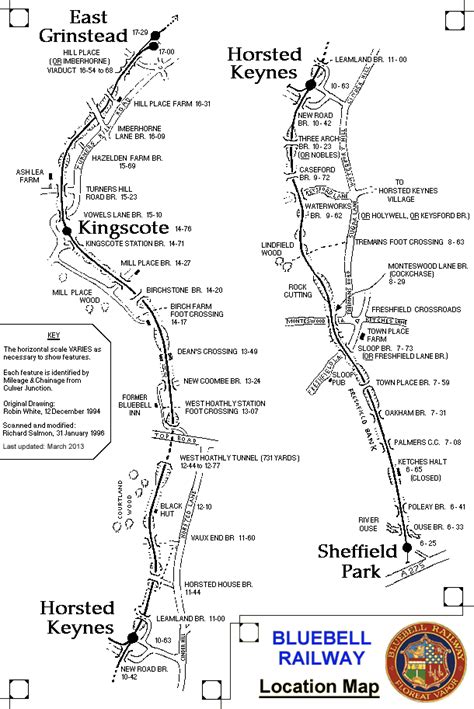 Bluebell Railway Map Heritage Railway In Sussex