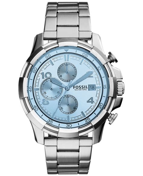 Lyst Fossil Mens Chronograph Dean Stainless Steel Bracelet Watch