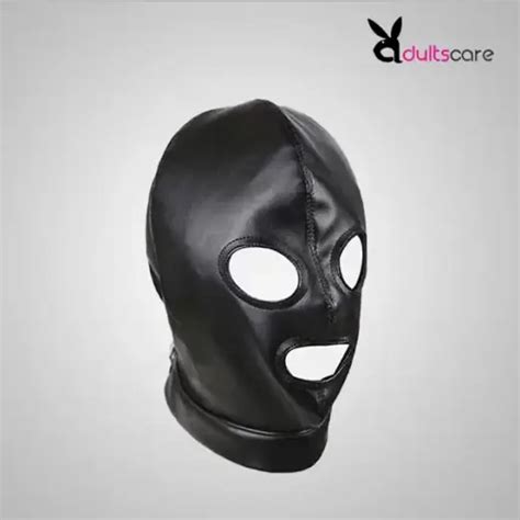 Leather Mask For Sex Fetish Slave Role Play