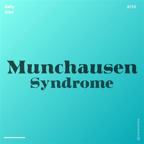 Munchausen Syndrome | Munchausen syndrome, Factitious disorder, Syndrome