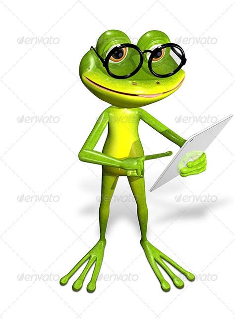 Frog With A Tablet By Brux Graphicriver
