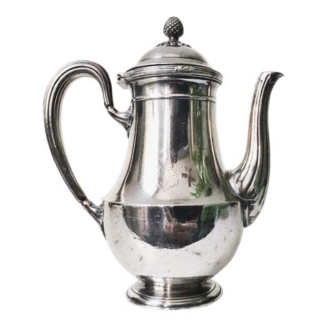 Vintage Christofle Silver Plated Teapot From Compagnie Des Messageries