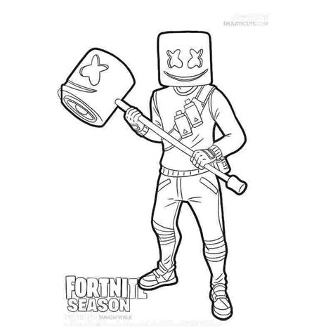 Banane, marshmello, fishstick, team leader und 200 bilder zum drucken. Fortnite Coloring Pages - Coloring Home