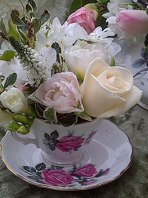 Tea Cup Arrangements Teacup Flowers Flower Arrangements Tea Cup Design