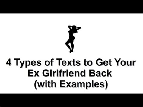You see, when you have a real relationship with someone it goes far beyond looks and height. Text Messages to Send to Your Ex Girlfriend to Get Her ...
