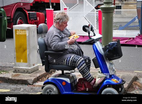 Obese Mobility Scooter Hi Res Stock Photography And Images Alamy