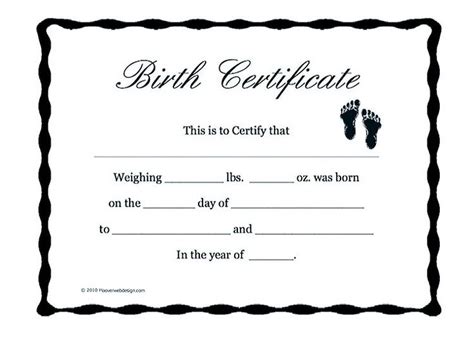 Fill birth certificate maker, edit online. Cute Looking Birth Certificate Template | Birth ...