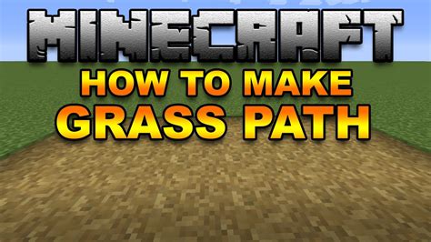Feb 25, 2020 · growing grass in minecraft first things first, you're going to need to find a way to break and pick up grass blocks. Minecraft How to make Grass Path - YouTube
