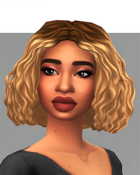 Sims 4 Hairs ~ Savvy Sweet The Bey Bob Ombre Hair Recolored