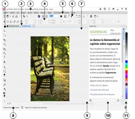 Corel Photo Paint Ayuda Ventana De La Aplicación De Corel Photo Paint