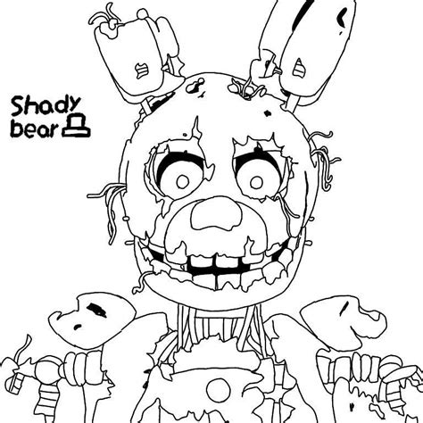 Desenhos Para Colorir Five Nights At Freddy S Springtrap Digital Art