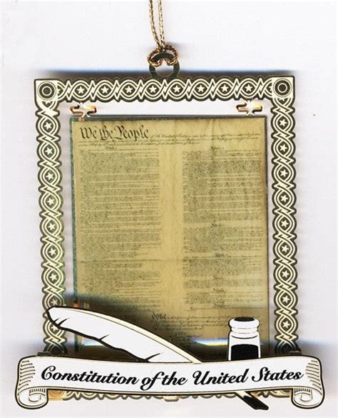 Us Constitution Document Ornament United States Capitol Historical