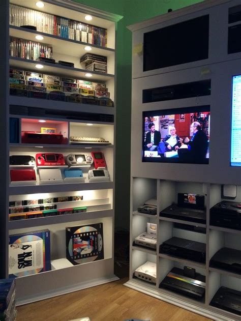 Video Game Shelf Ideas Long Wall Shelf