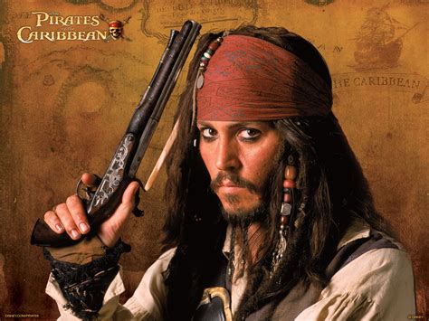 Jack Sparrow Johnny Depp Pirate Pirates Of The Caribbean Wallpaper Resolution1600x1200 Id