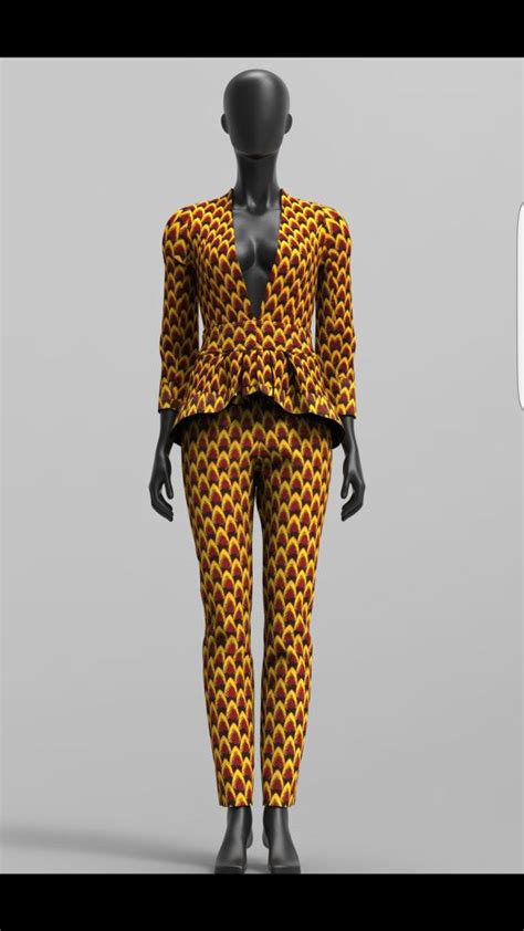 Custom Made African Print Pant Suit By Stylesafrikdesigns On Etsy