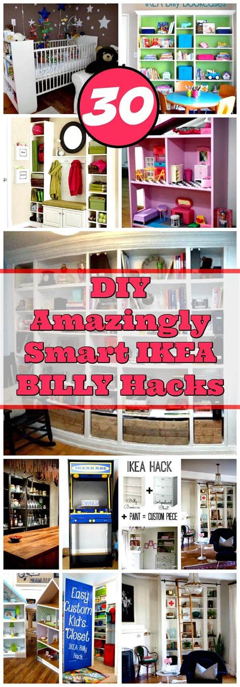 30 Diy Amazingly Smart Ikea Billy Hacks Diy And Crafts