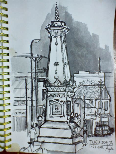 Sketsa Tugu Jogja Newstempo