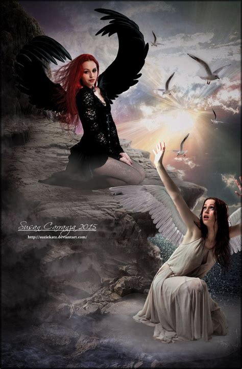 Good Vs Evil Angel Artwork Light In The Dark Gothic Fantasy Art